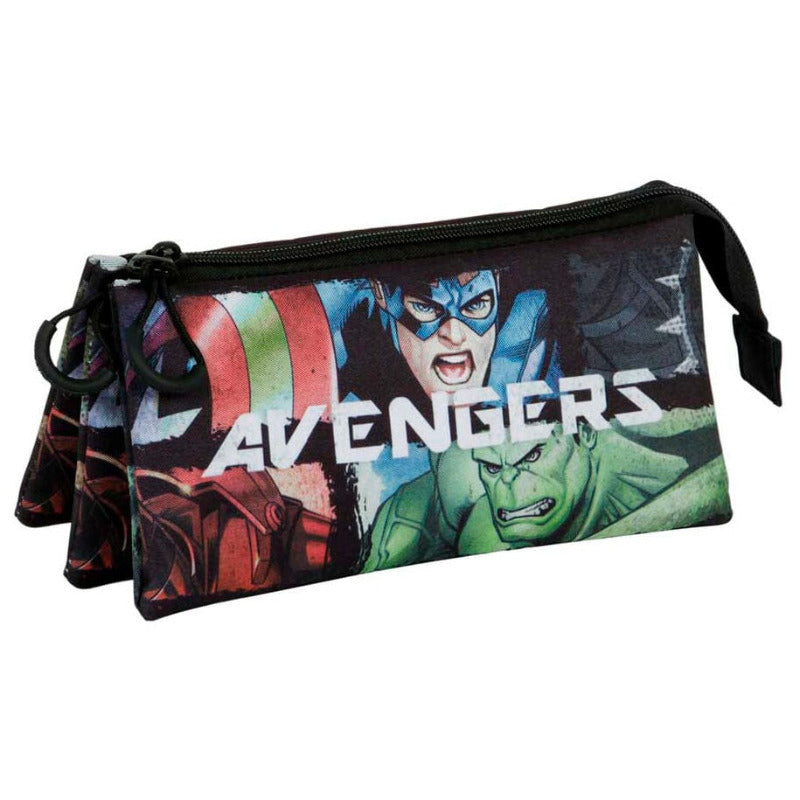 Astuccio Marvel Avengers 3 Zip, Portacolori per la scuola Elementare e Media