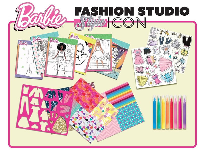Giocattoli artistici e da disegno Barbie Sketchbook Fashion Studio look book