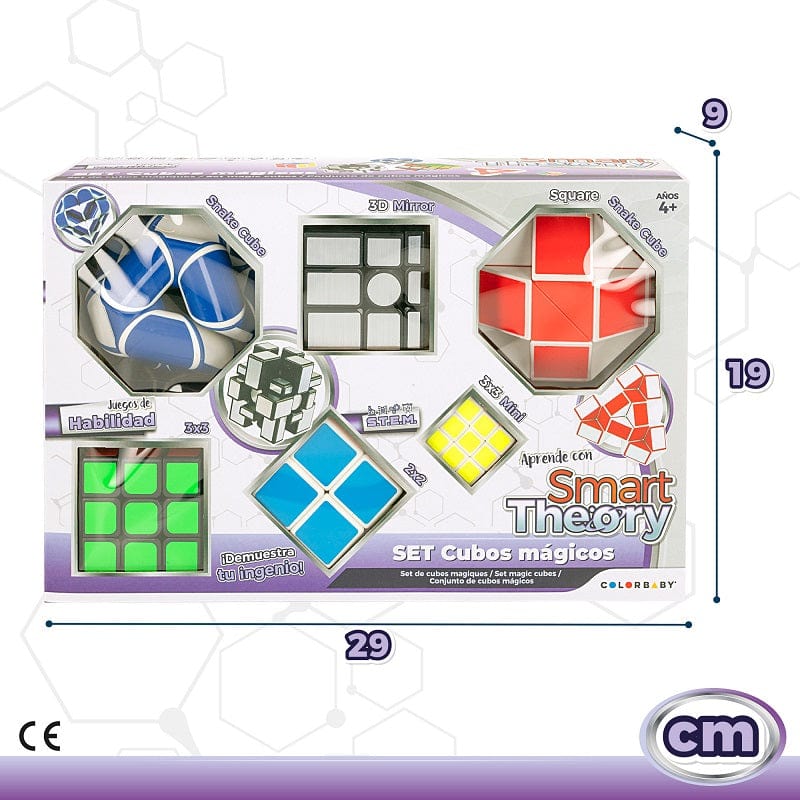 Giochi/passatempo da scrivania Set 6 Cubi Magici di varie Forme e Dimensioni