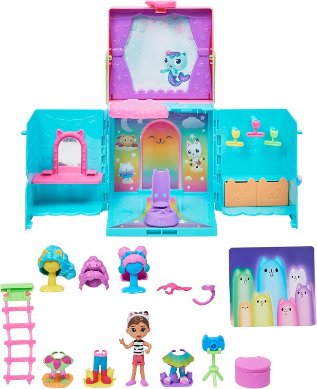 Bambole, playset e giocattoli Gabby's Dollhouse Rainbow Closet, Playset portatile con bambola Gabby e accessori Gabby's Dollhouse Rainbow Closet, Playset portatile con bambola