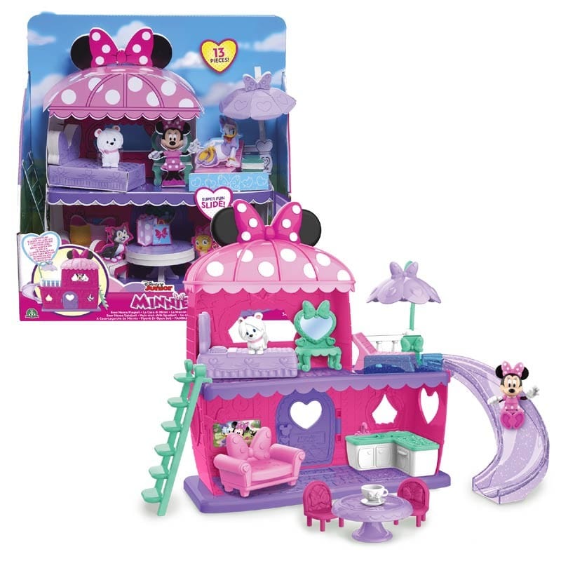 Case delle bambole Casa di Minnie 2 piani con Scivolo Casa di Minnie | Topolina Casa Giocattolo | The Toys Store