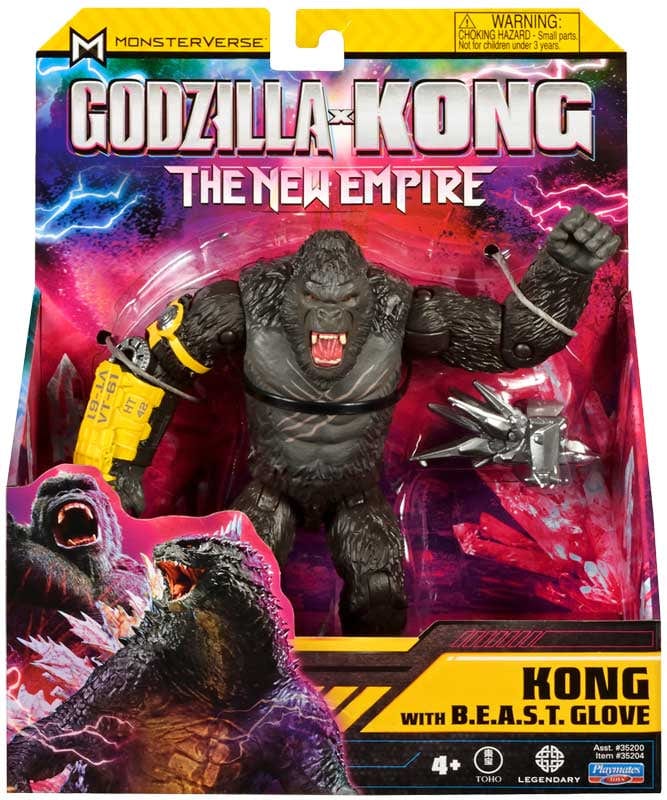 Action Figures Godzilla x Kong il Nuovo Impero, Kong con Guanto Beast 15cm