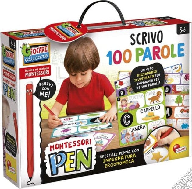 Giocattoli educativi Lisciani Montessori Pen, Scrivo 100 Parole