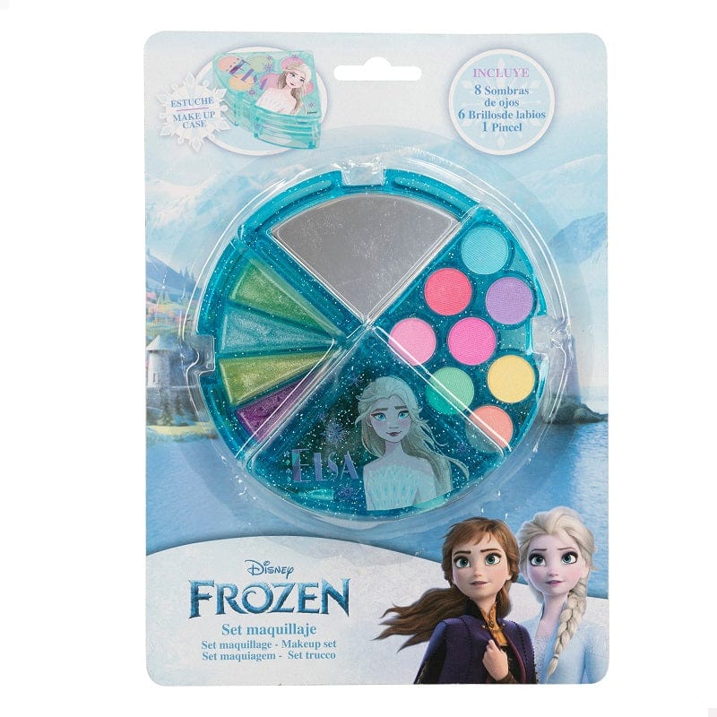 Trousse Trousse per Bambine Disney Frozen, set Ombretti e Lucidalabbra