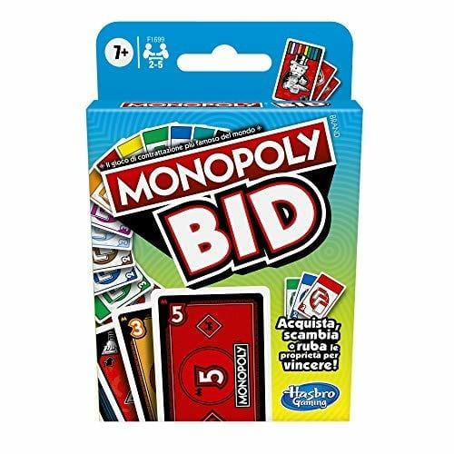 Giochi di società Monopoly Bid, Carte da Gioco