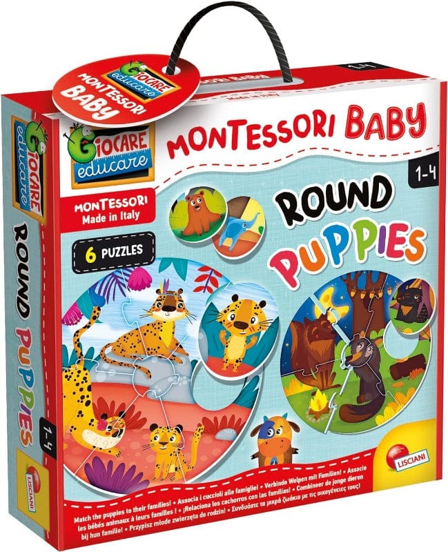 Giocattoli educativi Montessori Baby Round Puppies - Lisciani