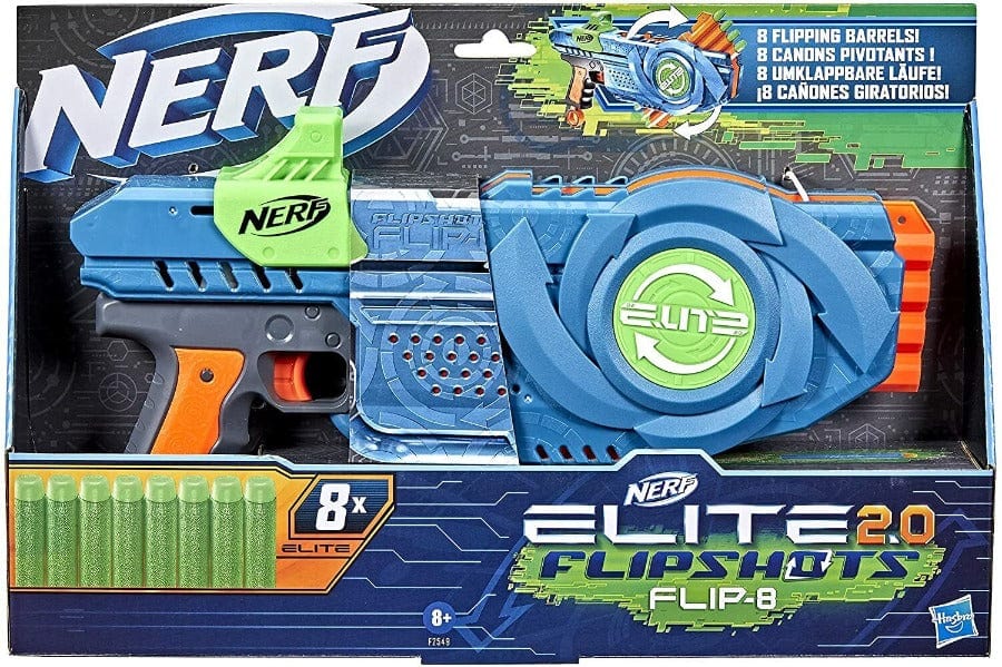 Nerf Elite 2.0 Flip 8, Blaster con Canne Rotanti Nerf Elite 2.0 Flip 8, Blaster con Canne Rotanti - The Toys Store