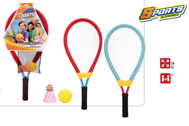 Giocattoli sportivi Tennis e Badminton per Bambini set 2 Giocatori