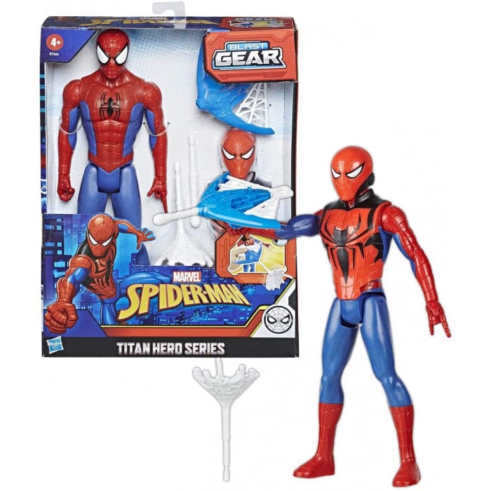 Action Figures Spiderman Action Figure Blast Gear, Personaggio 30cm con Accessori