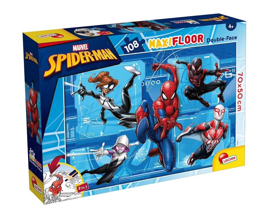 Puzzle Puzzle Spiderman 108 pezzi con lato Colorabile