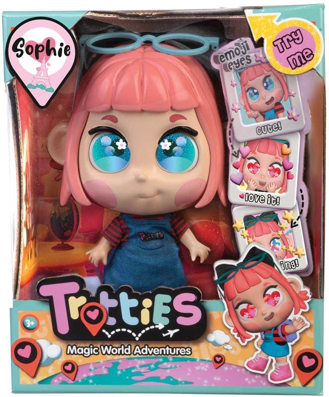 Bigjigs Toys Bambola Sophie 28 Cm – Morbida E Coccolosa Con Vestitino Rosa A Pois – Per Bambini 1+ Anno