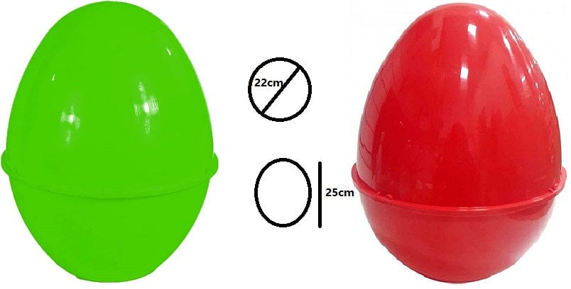 Giocattoli Pasqua - Uovo di Plastica vuoto da Riempire diametro 22 cm