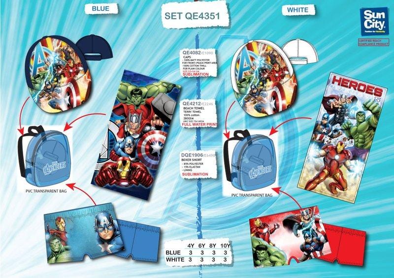 Promo Mare Avengers | Costume, Cappello, Telo Mare e Zainetto - The Toys Store