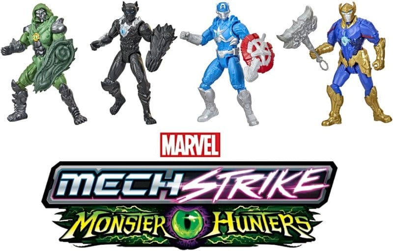 Action figure Avengers Mech Strike Monster Hunters, Personaggi Giocattolo
