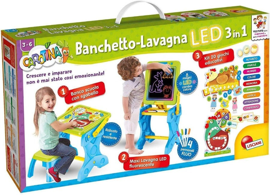 Banchetto Led Trasformabile in Lavagna 3in1 - The Toys Store