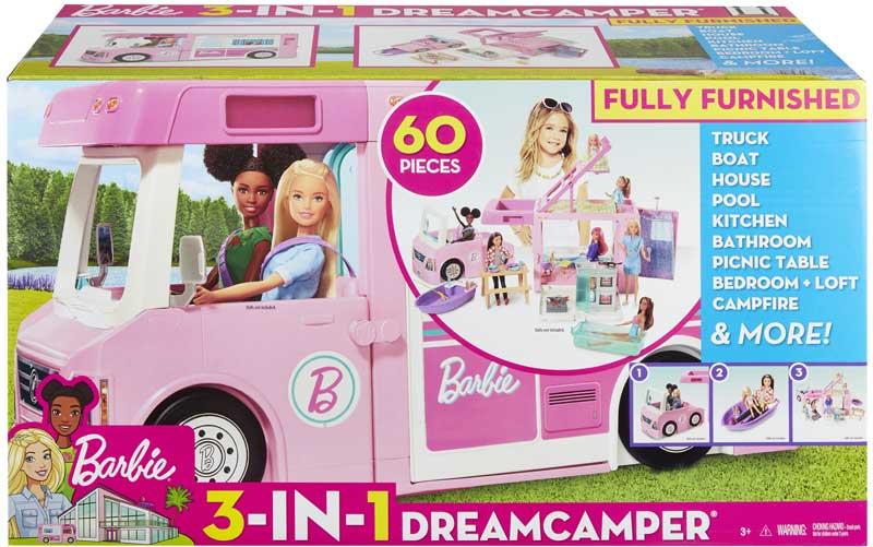Barbie Nuovo Camper dei Sogni 3 in 1 con accessori - The Toys Store