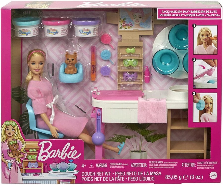 bambole Barbie alla Spa, Playset con Bambola, Cagnolino e Accessori