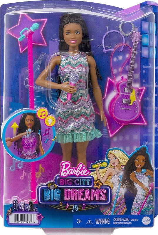 Bambole Barbie Big City, Big Dreams Bambola Brooklyn con luci e suoni