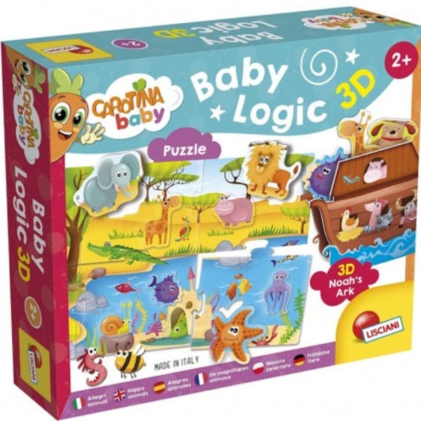 Giocattoli educativi Carotina Baby Logic, Animali in 3D Lisciani Carotina Baby Logic | Mamme e Cuccioli Lisciani