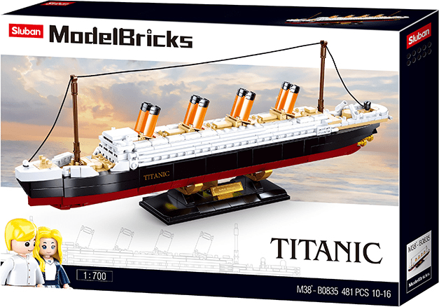 Blocchi a incastro Sluban set di Costruzioni Nave Titanic 481pz
