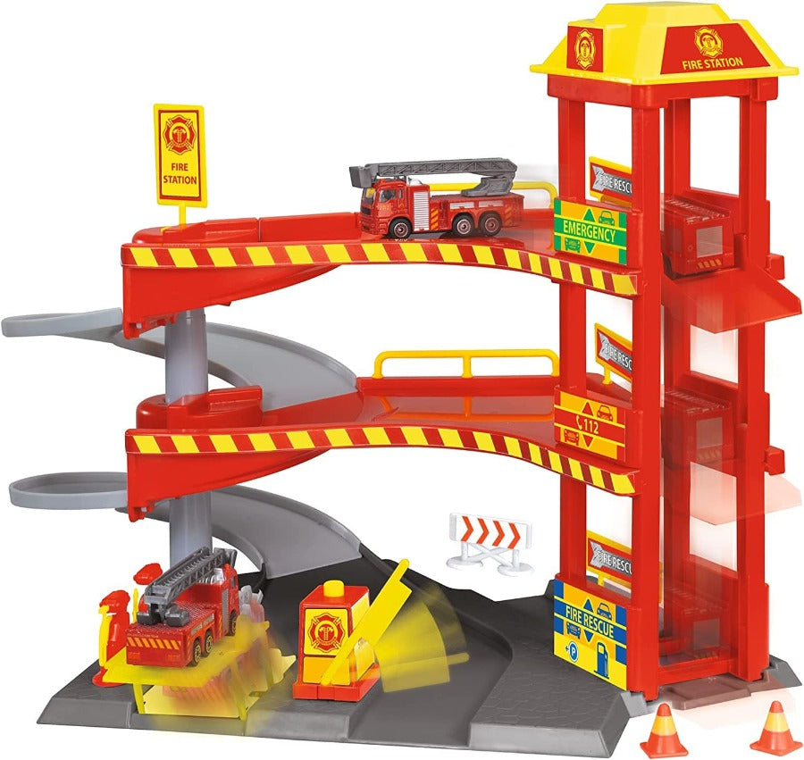 Veicoli giocattolo Stazione dei Vigili del Fuoco, Playset Caserma dei Pompieri Dickie Toys Stazione dei Vigili del Fuoco | Playset Caserma dei Pompieri