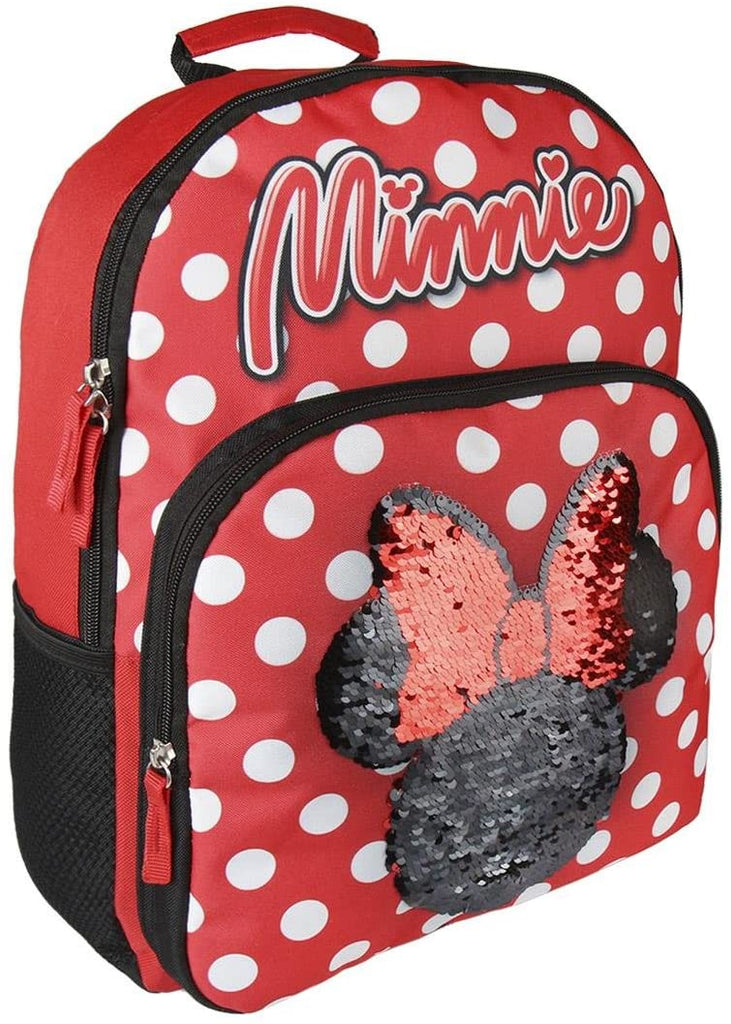 Minnie Zainetto con paillettes reversibili , zaino scuola 42 cm - The Toys Store
