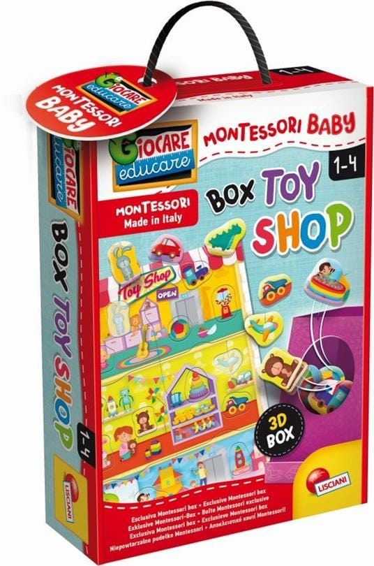 Giocattoli educativi Montessori Baby Box Memo, Gioco Tattile Lisciani 1-4 Anni
