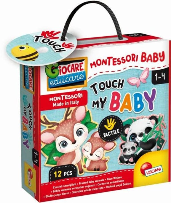 Giocattoli educativi Montessori Baby, Touch My Baby - Lisciani