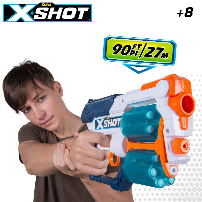 fucile giocattolo X-Shot Xcess, Blaster con Tamburo Rotante