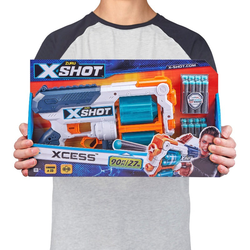 fucile giocattolo X-Shot Xcess, Blaster con Tamburo Rotante