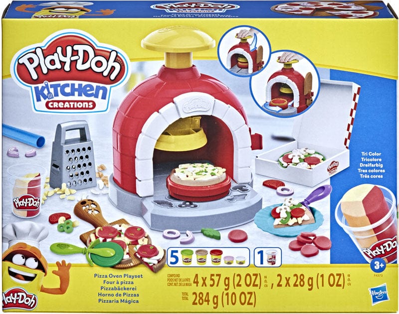 Plastilina Play Doh Kitchen Creation, La Pizzeria Playset con 8 Vasetti di Pasta Modellabile