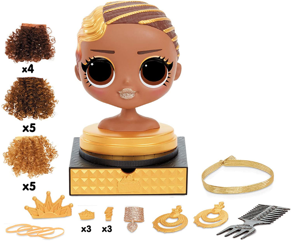 L.O.L. Surprise O.M.G Testa Royal Bee con Stick-on Hair infinite acconciature - The Toys Store