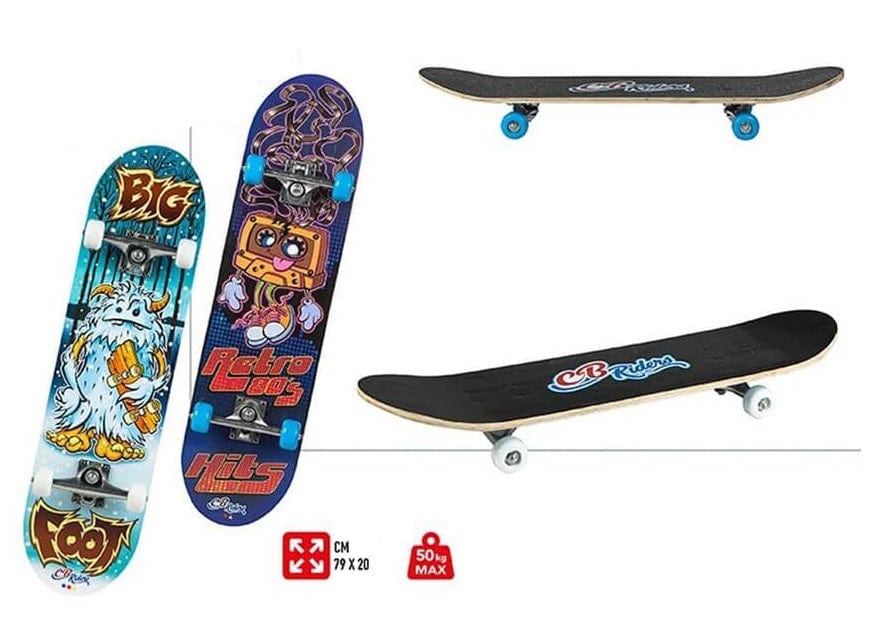 Sci e snowboard Skateboard Bambino 79 cm, Skate in legno per Bambini