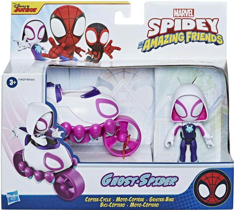 Spiderman Amazing Friends  | Moto-Elicottero Ghost Spider - The Toys Store