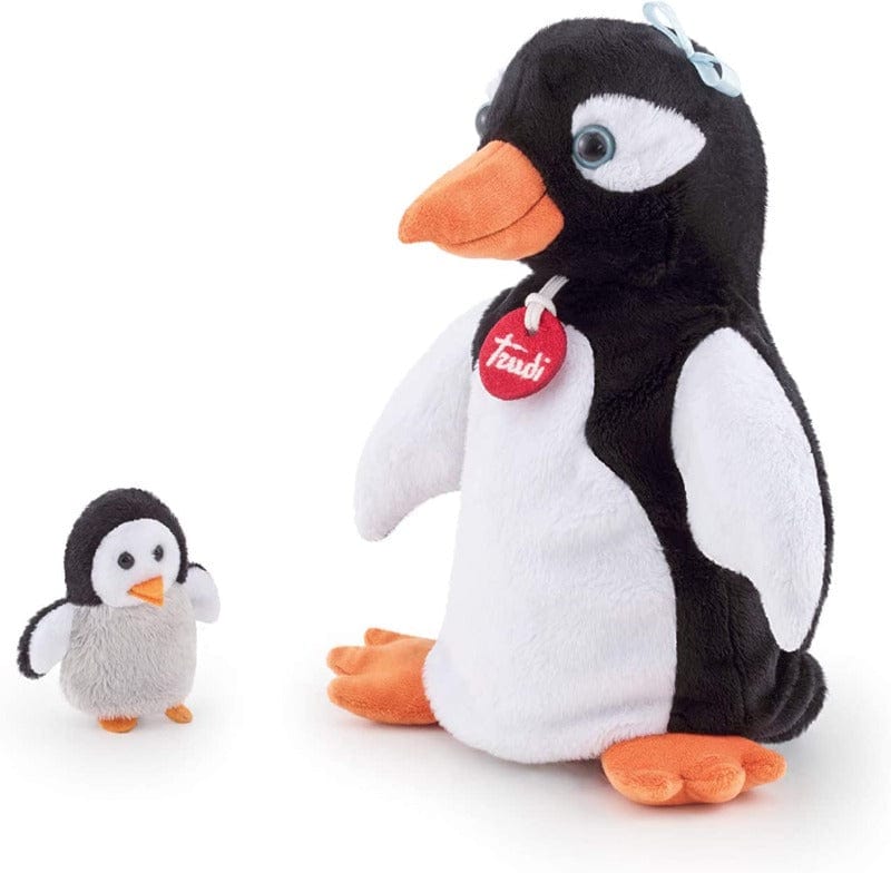 Peluche Trudi Marionetta Pinguino & Baby, Peluche 29859