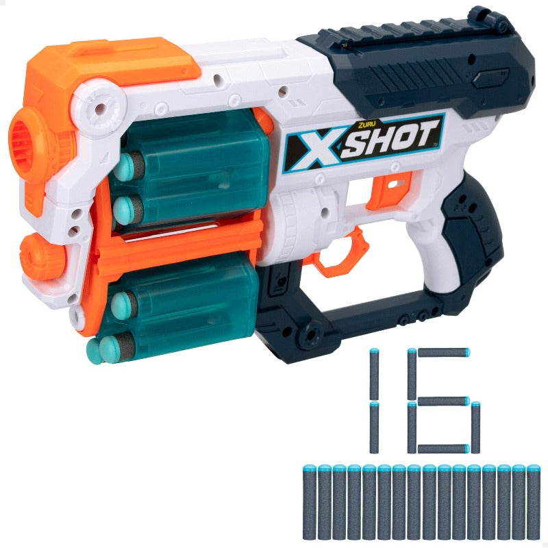 fucile giocattolo X-Shot Xcess, Blaster con Tamburo Rotante Tk-12