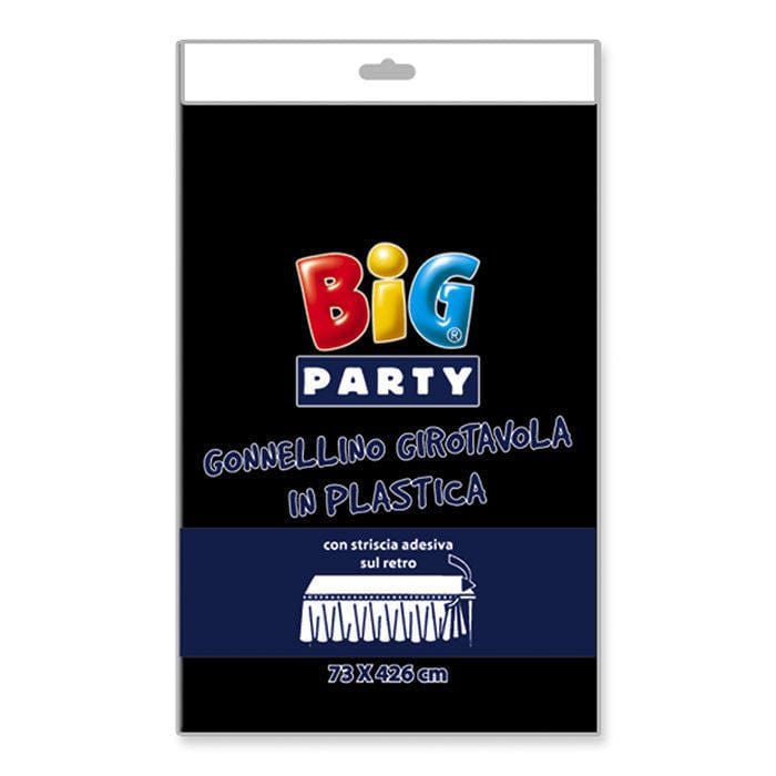 Party Gonnellino Girotavola in Plastica Rosa 73x426cm - BigParty Gonnellino Girotavola in Plastica Rosa 73x426cm - BigParty