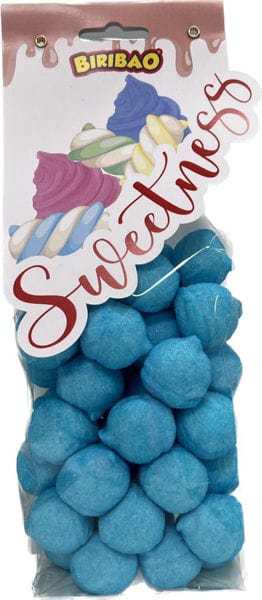 Party - Dolciumi Caramelle Marshmallow Palline Blu Sacchetto da 180gr Caramelle Marshmallow Palline Blu Sacchetto da 180gr