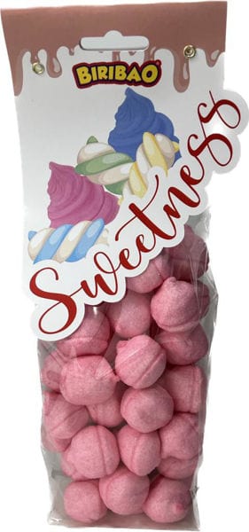 Caramelle Marshmallow Palline Rosa Sacchetto da 180g Caramelle Marshmallow Palline Rosa Sacchetto da 180g