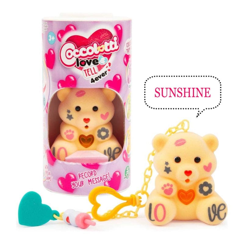 Collezionabili Nuovi Coccolotti Love & Tell 4Ever, Orsetto che Registra e Ripete il tuo Messaggio Nuovi Coccolotti Love & Tell 4Ever, Orsetto che Registra e Ripete il tuo Messaggio