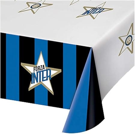 Party Tovaglia Inter in Plastica 120x180 cm Tovaglia Inter in Plastica 120x180 cm