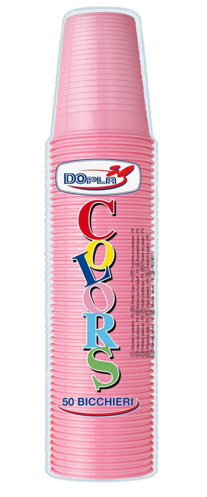 Party Bicchieri Rosa 200CC 50pz - Dopla Colors Bicchieri Rosa 200CC 50pz - Dopla Colors