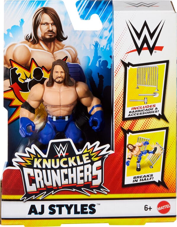Action figure WWE Action figure Knuckle Crunchers con Accessori WWE Action figure Knuckle Crunchers con Accessori