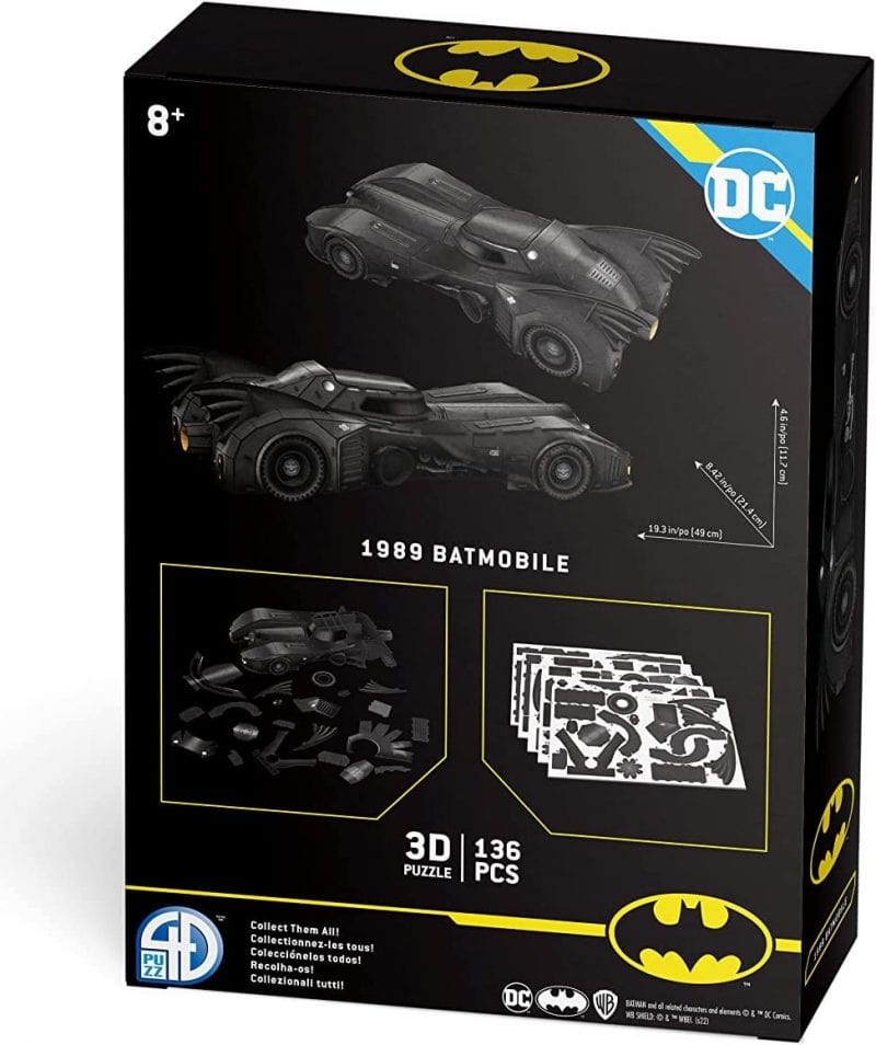 Costruzioni Batman: 3D Papers Models- Batmobile 1989 Batman: 3D Papers Models- Batmobile 1989