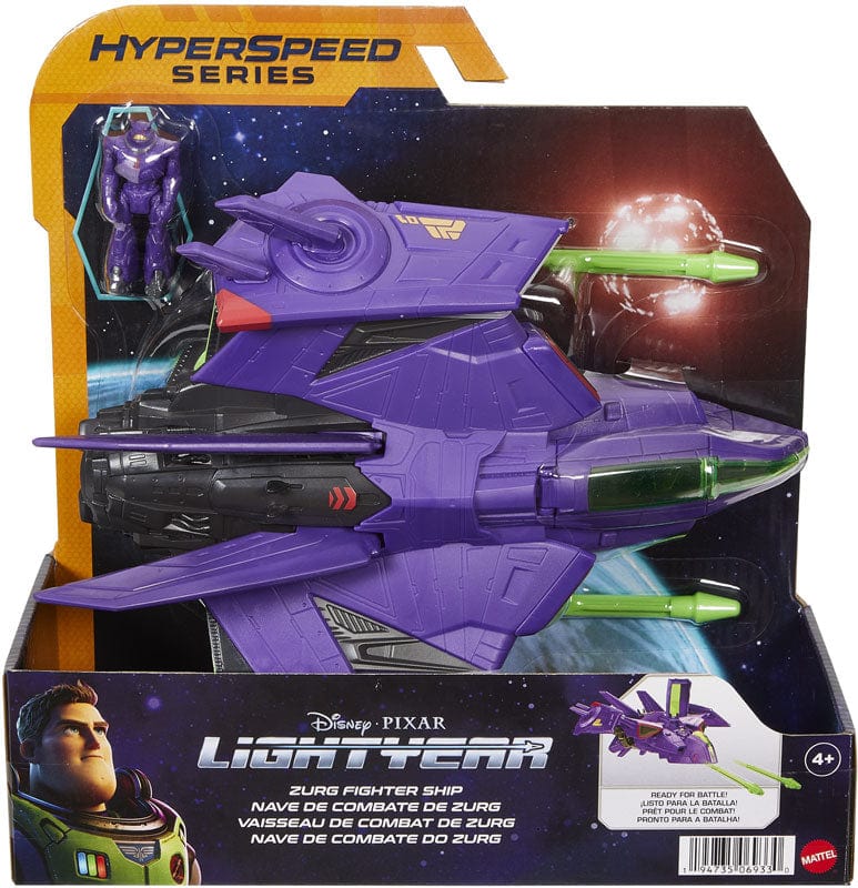 Action figure Buzz Lightyear Nave Spaziale da combattimento Hyperspeed Zurg