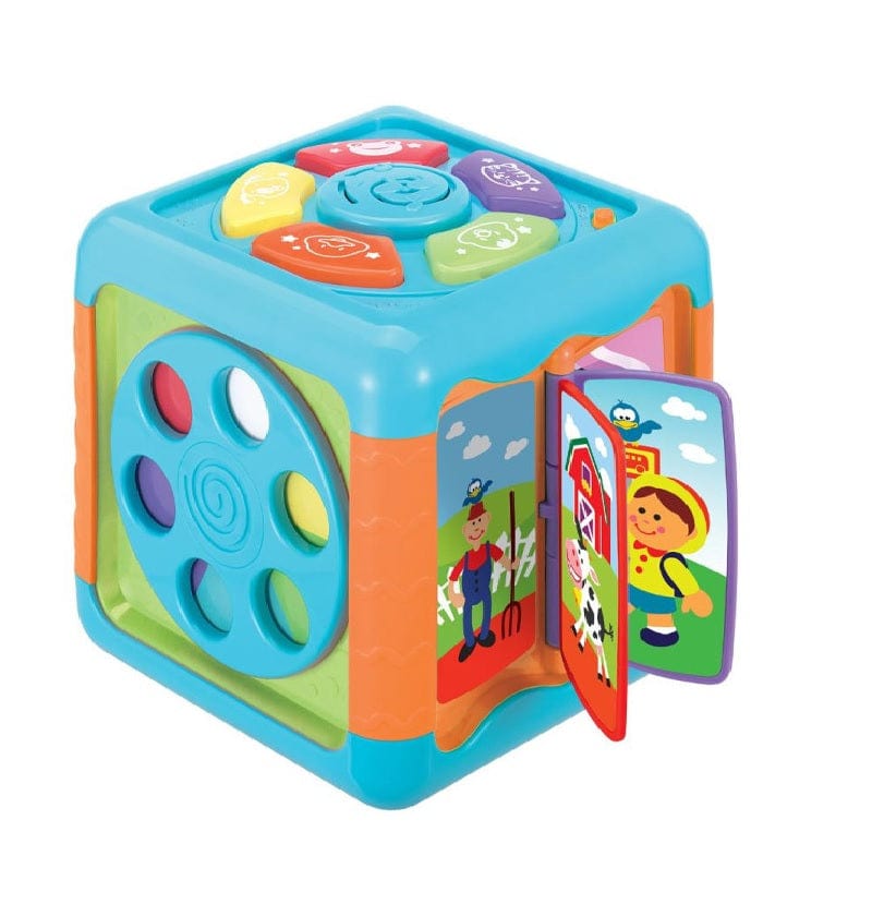 giocattolo prima infanzia Cubo Multiattivita' Luci e Melodie +6 Mesi