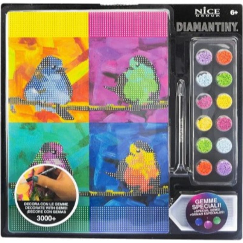 Colora e Decora Diamantiny Level Up Dinosauri, Mosaico con Diamanti Diamantiny Level Up Dinosauri, Mosaico con Diamanti