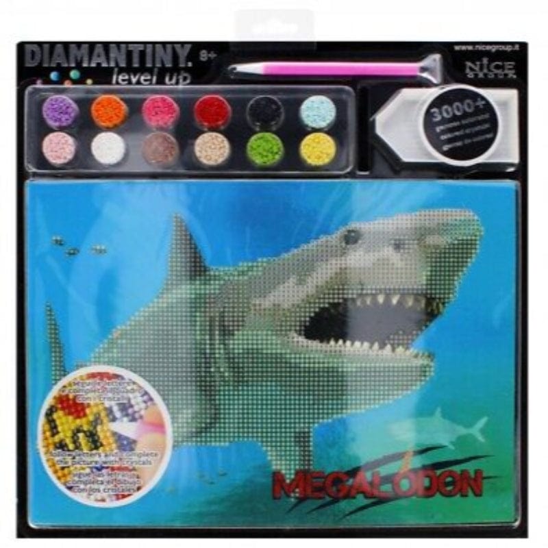 Colora e Decora Diamantiny Level Up Dinosauri, Mosaico con Diamanti Diamantiny Level Up Dinosauri, Mosaico con Diamanti