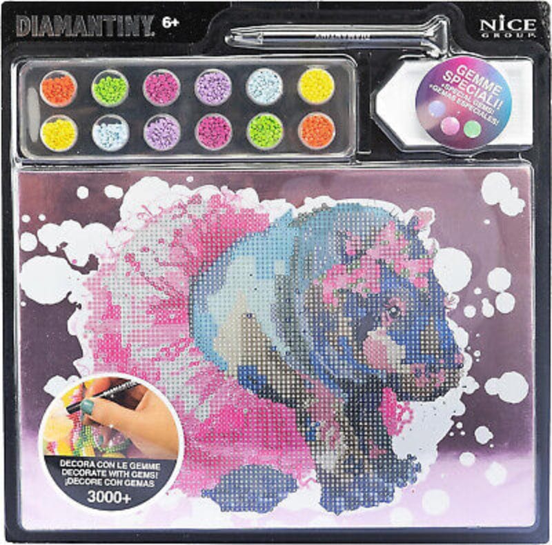 Colora e Decora Diamantiny Level Up Dinosauri, Mosaico con Diamanti Diamantiny Level Up Dinosauri, Mosaico con Diamanti