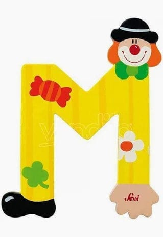 Giochi con l'alfabeto Sevi Alfabeto Clown 9,5 cm Sevi Alfabeto Clown 9,5 cm